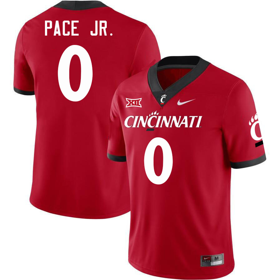 Cincinnati Bearcats #0 Ivan Pace Jr. Big 12 Conference College Football Jerseys Stitched Sale-Red